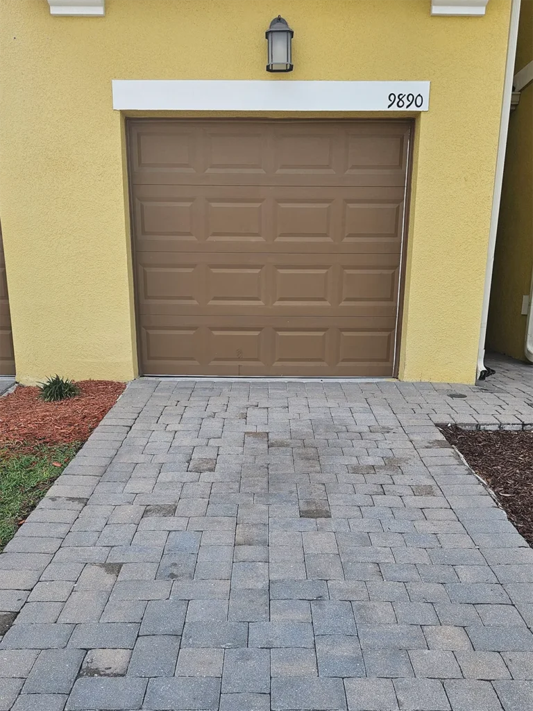 Customer Boguepressurewashing After - Patio Garage Garden